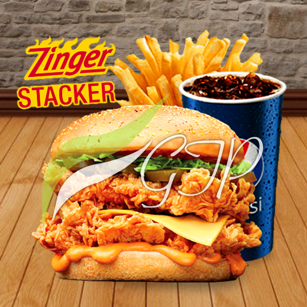 KFC Zinger Stacker Combo Meal