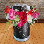 Hat Box Imported Flowers